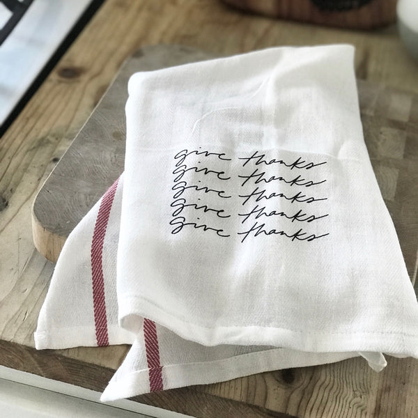 Give Thanks | Tea Towel