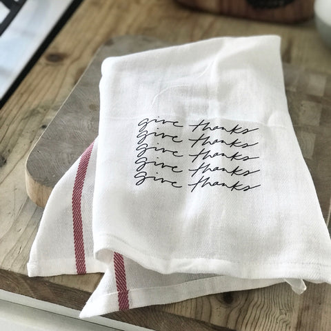 Give Thanks | Tea Towel