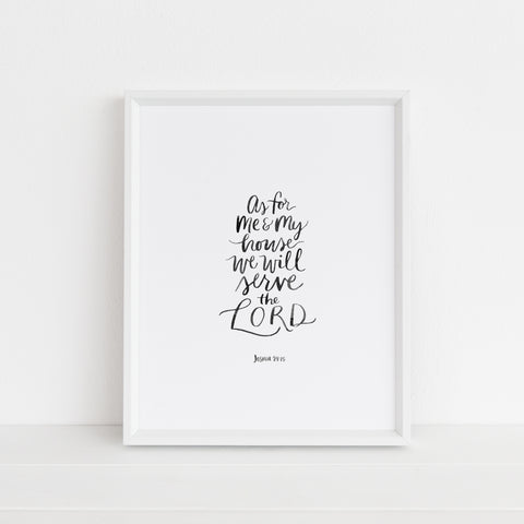 As For Me and My House | Art Print