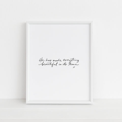 Everything Beautiful (white) | Art Print