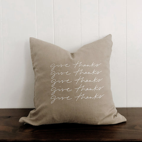 Give Thanks | Throw Pillow Cover