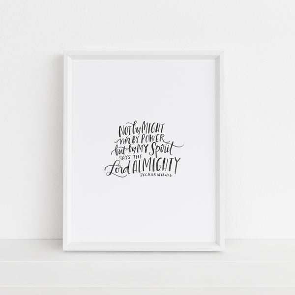 Not By Might | Art Print